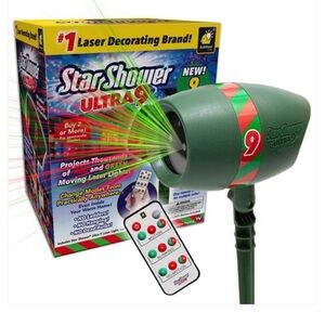 NWT Star Shower Ultra 9 Remote-Controlled Laser Light Show